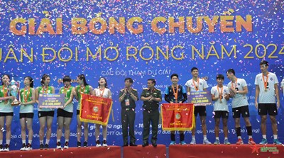 Gallery - 	Giải bóng chuyền Quân đội mở rộng năm 2024 thành công tốt đẹp